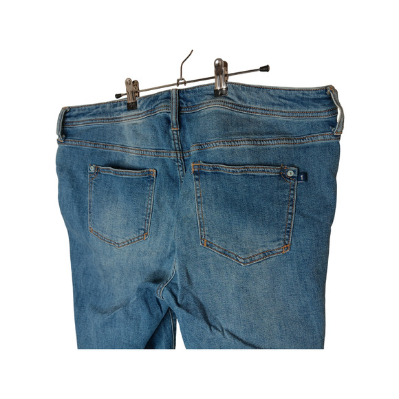 Pilcro by Anthropologie Jeans Women’s 18W Plus Blue Denim Straight Leg Stretch - Picture 10 of 16